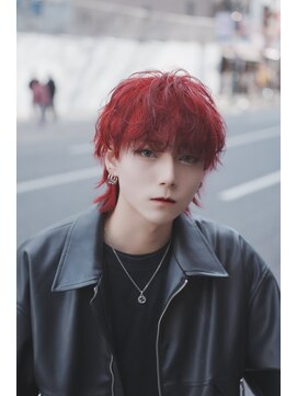 ポプルス(popls) マッシュウルフ/メンズウルフ/シャドウパーマ/ダブルカラー