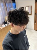 波巻きパーマ