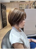 ミルクティーベージュ × ショートボブ　　archive垂水