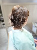 ボブミディパーマ