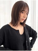 顔周りレイヤーの外ハネボブ