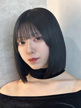 ロンド ルージュ 銀座店(Lond rouge) ミニウルフレイヤーカット顔周り前髪韓国ミディアムロング/銀座