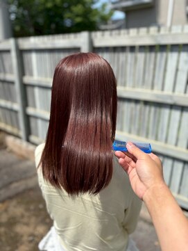 美容室 フォーリア Foglia 【Foglia坪来】髪質改善×レイヤー×チェリーピンク