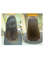 キーロ センター南(kiiro)&nbsp;ローレイヤー×縮毛矯正