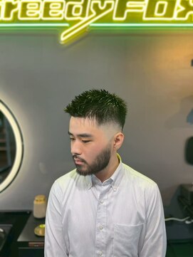 グリーディーフォックス 三軒茶屋(GreedyFOX) 波巻き/マッシュパーマ/ウルフ/ハイライト<理容室>三軒茶屋