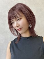 ヘアーザラブズラフズ オーガニカ 北九州(HAIR THE LOVES LAUGHS ORGANICA) くびれが素敵♪垢抜け外ハネレイヤーボブ