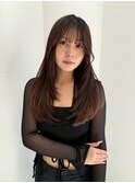 【新潟駅前】ロングレイヤー　顔まわりカット　韓国