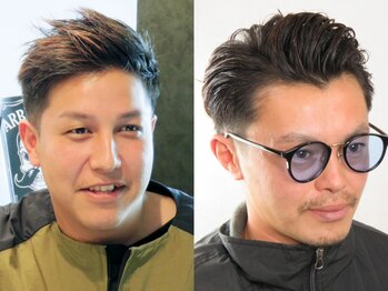 グリンヘアー(GRIN HAIR)の写真/ON/OFFどちらも対応出来る◎できる男のメンテナンスに☆清潔感のあるスタイルで第一印象UP！