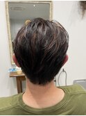 コントラスト感◎ ピンクハイライトスタイル