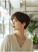 【ふんわり感が◎】大人ハンサムショート