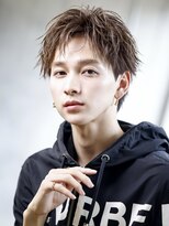 リップス 表参道店(LIPPS)&nbsp;シャープパーマ【シャープコンマショート】ハーフアップ