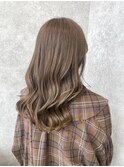 大人のためのグレージュブラウン×髪質改善トリートメント