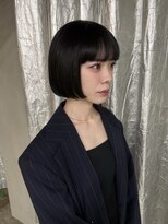 ステップボーンカットオオサカ(STEP BONE CUT OSAKA Via TICK-TOCK)&nbsp;【ステップボーンカット】黒髪×ミニボブ