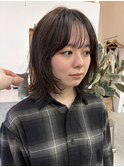 ミディアムレイヤーにオリーブブラウン