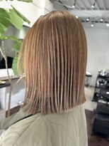 ラレイ ハラジュク(Lalei harajuku)&nbsp;【白石】ブリーチなしオリーブベージュ透明感シアーカラー原宿