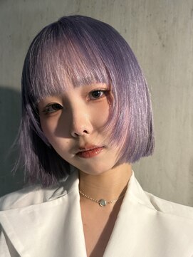 ユルク トウキョウ(jurk tokyo) ブリーチ5回、青の残留を取り除いたホワイトパープル
