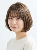前髪あり シンプルボブ