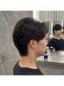 メンズカット＋毛流れパーマ◎