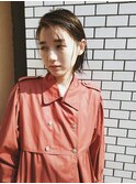 ショート×ウェットスタイル＿大人かわいい,結婚式,前下がり