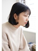 N.使用ワンカールボブ☆シースルーバング☆黒髪☆