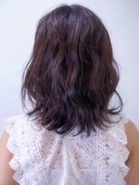 オーストヘアジジ(Aust hair Gigi)&nbsp;フェミニン☆ふんわりミディアム×ダークラベンダーアッシュ　K