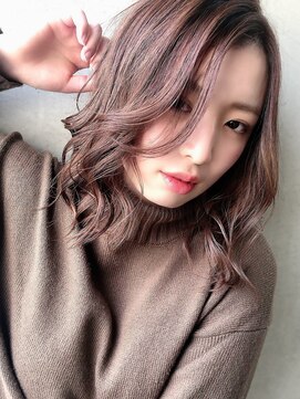 ミヨン 熊本店(miyon) #ミディアムヘア#シアーブラウン