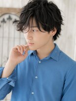 モッズヘア メン 南越谷南口店(mod's hair men) 抜け感モテ髪☆ランダムパーマ風黒髪マッシュF