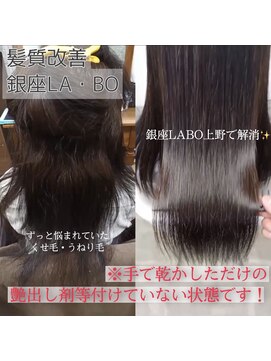 銀座ラボ 上野店(銀座LA BO) 髪質改善ケラチントリートメント