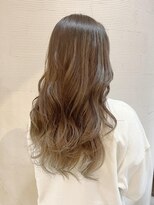 リフレアンドケア ミチ 幸町店(refre&care MICHI)&nbsp;ハイライトグラデーションカラー　透けミルクティー