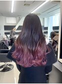 【ALIVE吉祥寺】グラデーションカラーラベンダーピンク