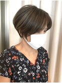 *After→Before*右スワイプ【白髪ぼかし脱白髪染めハイライト】