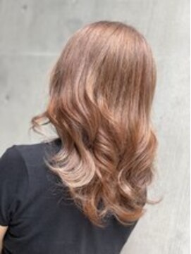 ディア(.eer) 【南船場美容室ディア】ケアブリーチカラー#アーモンドベージュ