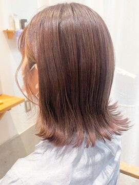 タイズ(ties) 20代30代40代大人可愛い髪質改善カラー肩ライン外はねボブ