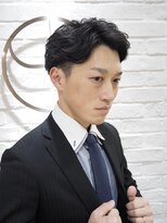 ヘアーアンドグルーミング ヨシザワインク(HAIR&GROOMING YOSHIZAWA Inc.) メンズビジネスツーブロックナチュラルパーマ七三パート髪質改善