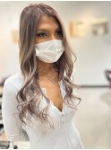 セミロングシールエクステ ライトベージュ