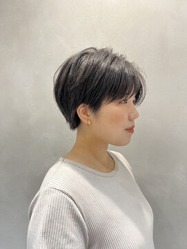 ウル(uru) ☆お客様style☆グレージュ×ハンサムマッシュショート