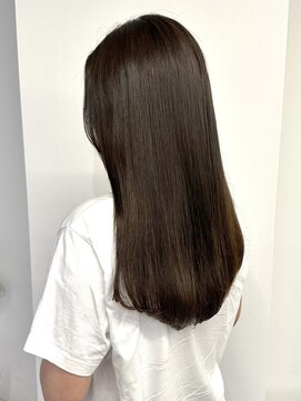 ノウハウ キョウト(KNOWHOW kyoto) 艶髪ロング/ブラウンベージュ/大人ワンカールヘア