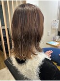 外ハネパーマ