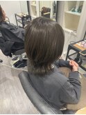 艶髪オリーブアッシュグレージュカラー