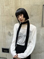 メゾンアクア 表参道(Maison ACQUA)&nbsp;◎ミニボブウルフカットワイドバングブルーブラック