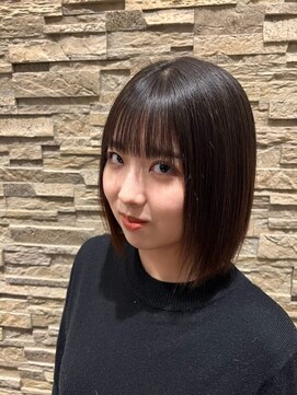 ヘアーレナータ 八王子(HAIR RENATA) 20代30代大人可愛い髪質改善グレージュストレートボブ透明感