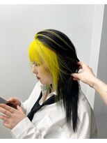 ヴァーディ オモテサンドウ(Vardy omotesando)&nbsp;inner/インナーカラー デザインカラー 黄色