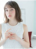 関内/髪質改善/プラチナグレージュ×くびれ鎖骨ミディアムa