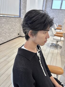 ラグ(RAG) 【men's】フェザーショート×イヤリングカラーby副店長 伊藤