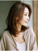 ☆オリーブグレーココアベージュ小顔クラゲヘアー/黒髪/髪質改善