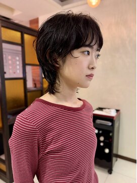 ヘアドネーションでショートウルフ【坂根】