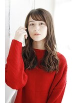 シュシュット(chouchoute)&nbsp;大人ガーリーミディアムレイヤー似合わせカットダークアッシュ48