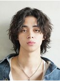 横浜西口メンズパーマツイストスパイラルパーマ波巻きパーマ強め