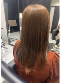 ロングスタイル/髪質改善/透明感カラー/ダークブラウン