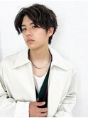 前下がり韓国風センターパート